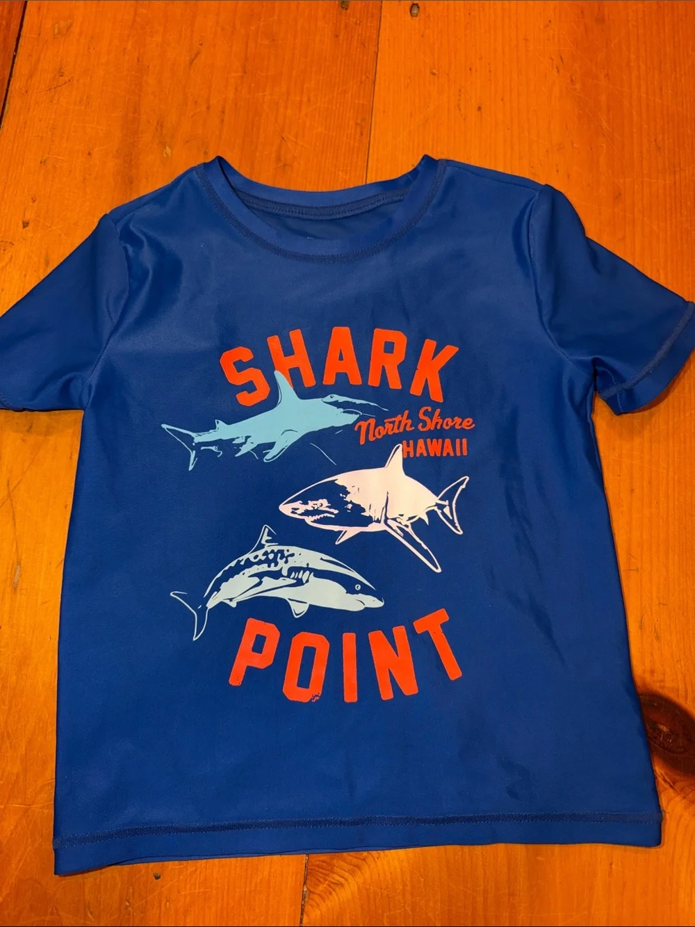 Rash guard SWIM TOP shark point great white Oshkosh B’Gosh 3T
